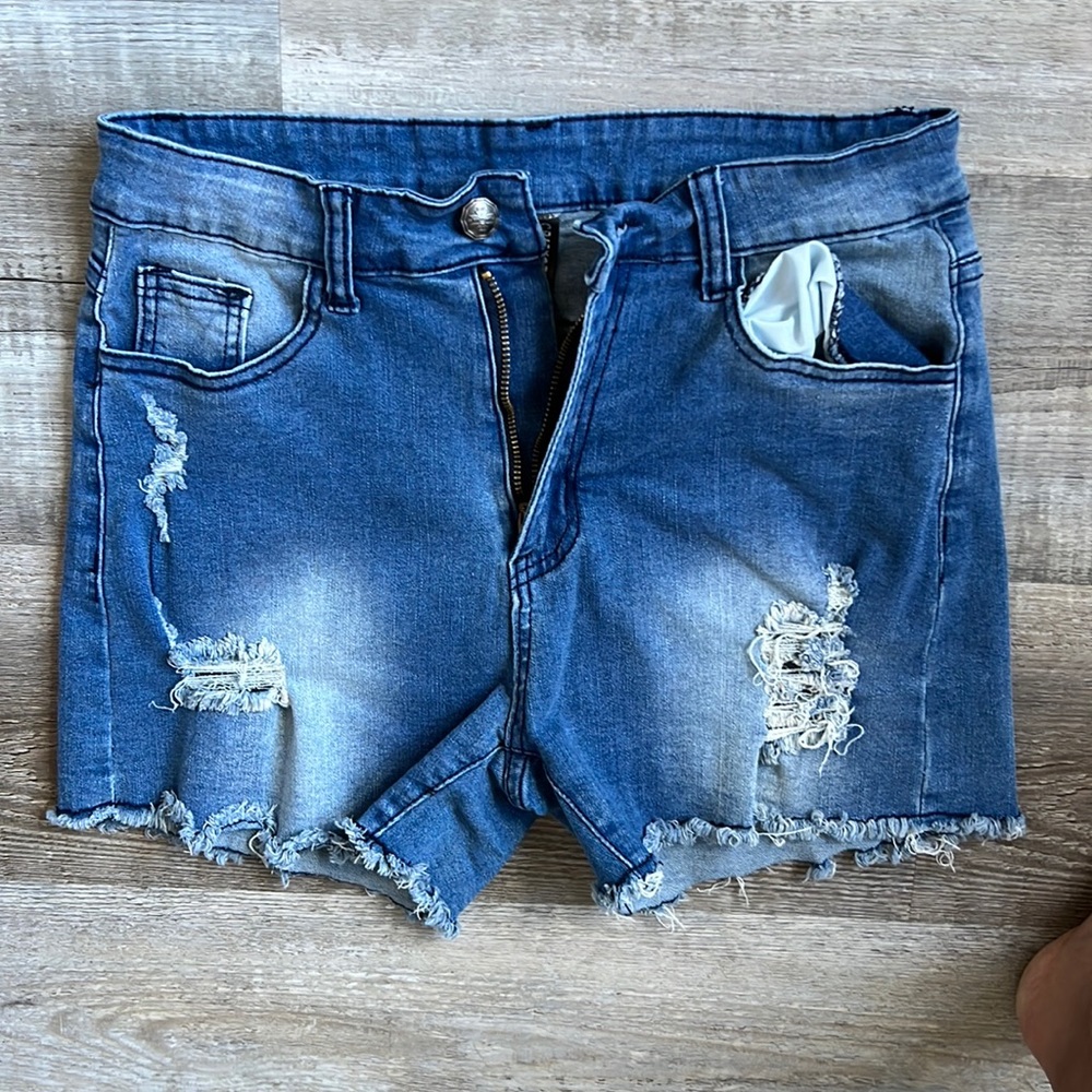 CRAZY TRAIN JEAN SHORTS